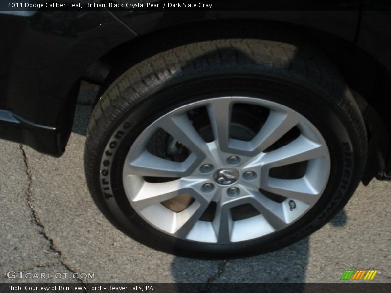 Brilliant Black Crystal Pearl / Dark Slate Gray 2011 Dodge Caliber Heat