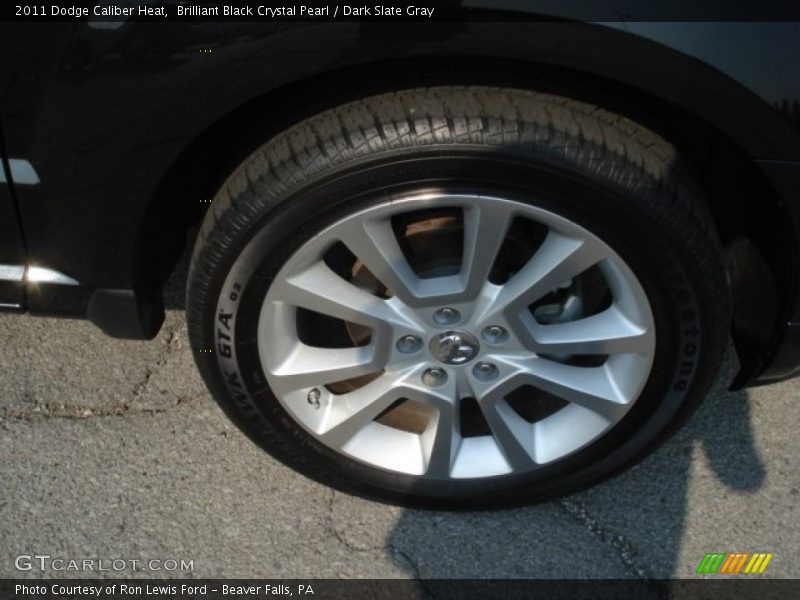 Brilliant Black Crystal Pearl / Dark Slate Gray 2011 Dodge Caliber Heat