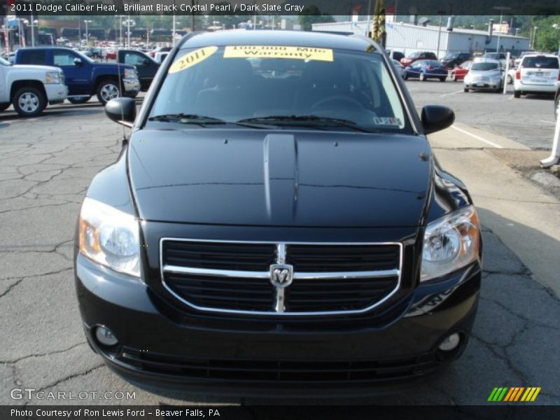 Brilliant Black Crystal Pearl / Dark Slate Gray 2011 Dodge Caliber Heat
