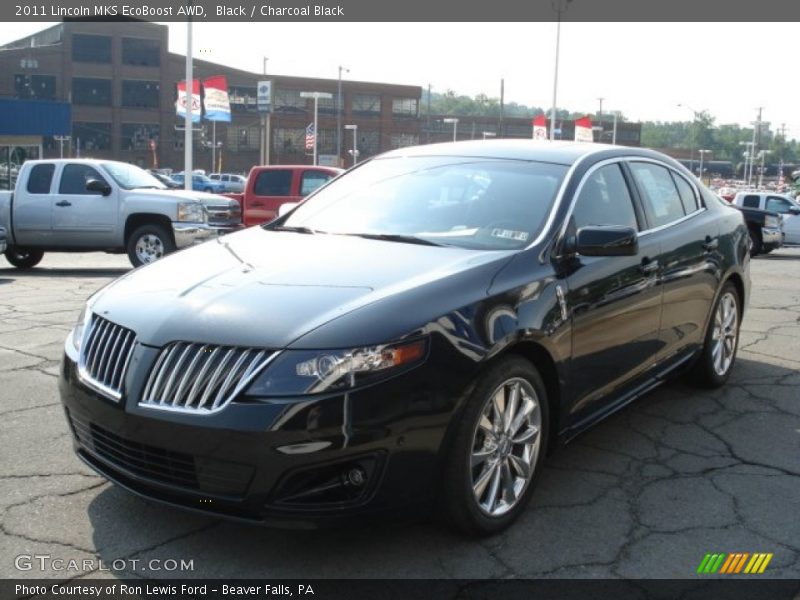 Black / Charcoal Black 2011 Lincoln MKS EcoBoost AWD