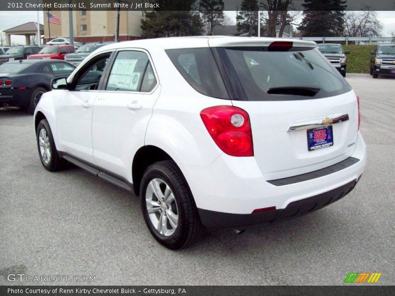 Summit White / Jet Black 2012 Chevrolet Equinox LS