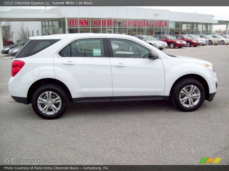 Summit White / Jet Black 2012 Chevrolet Equinox LS