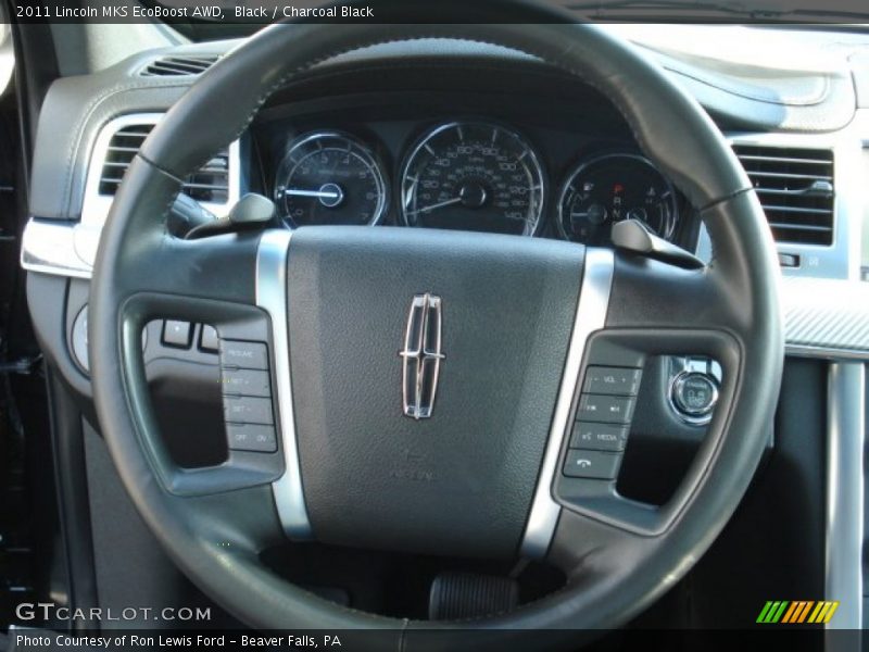 Black / Charcoal Black 2011 Lincoln MKS EcoBoost AWD