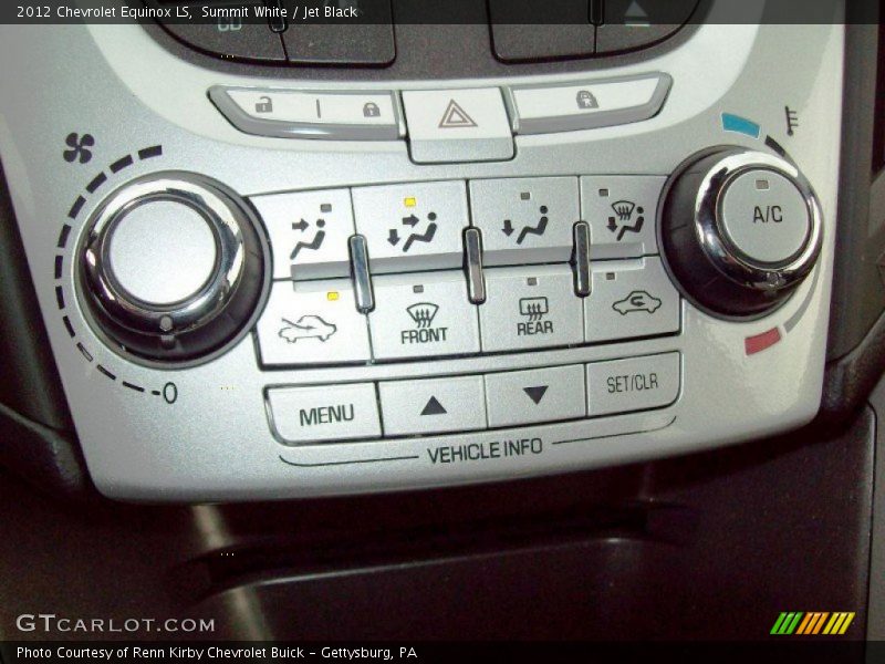 Summit White / Jet Black 2012 Chevrolet Equinox LS