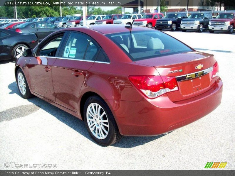 Autumn Red Metallic / Medium Titanium 2012 Chevrolet Cruze Eco