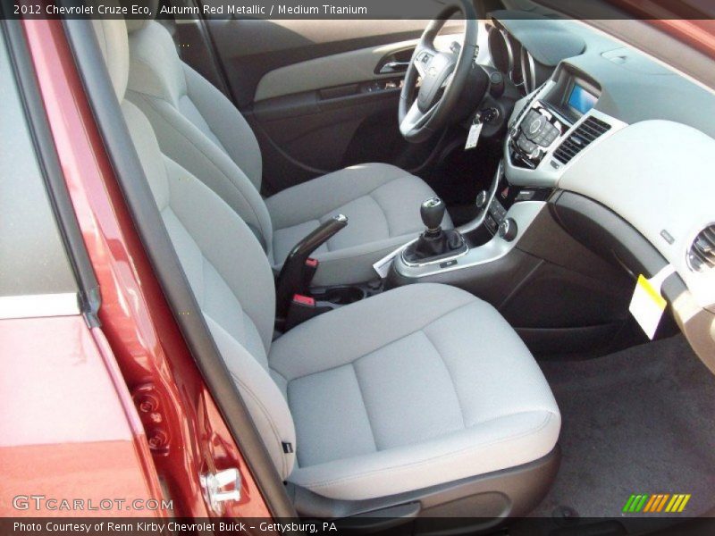 Autumn Red Metallic / Medium Titanium 2012 Chevrolet Cruze Eco