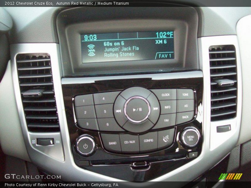 Autumn Red Metallic / Medium Titanium 2012 Chevrolet Cruze Eco