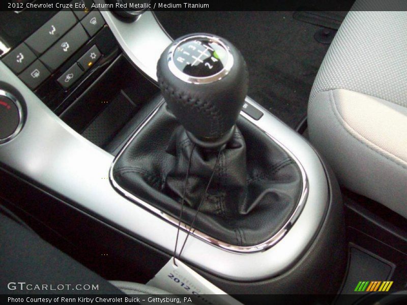 Autumn Red Metallic / Medium Titanium 2012 Chevrolet Cruze Eco