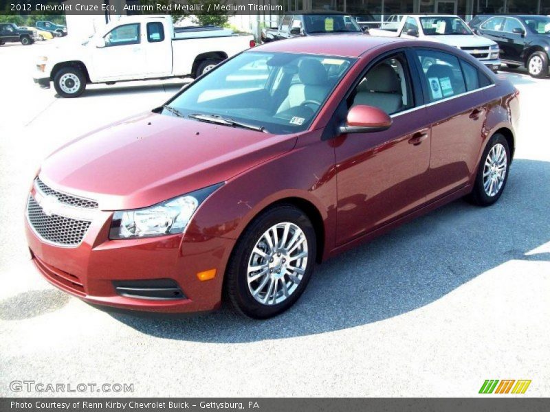 Autumn Red Metallic / Medium Titanium 2012 Chevrolet Cruze Eco