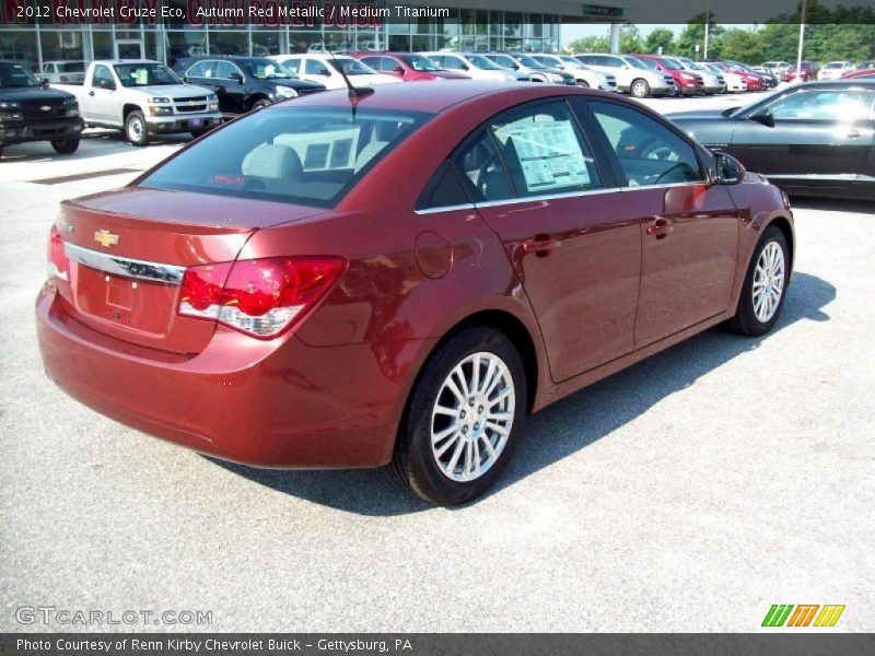 Autumn Red Metallic / Medium Titanium 2012 Chevrolet Cruze Eco