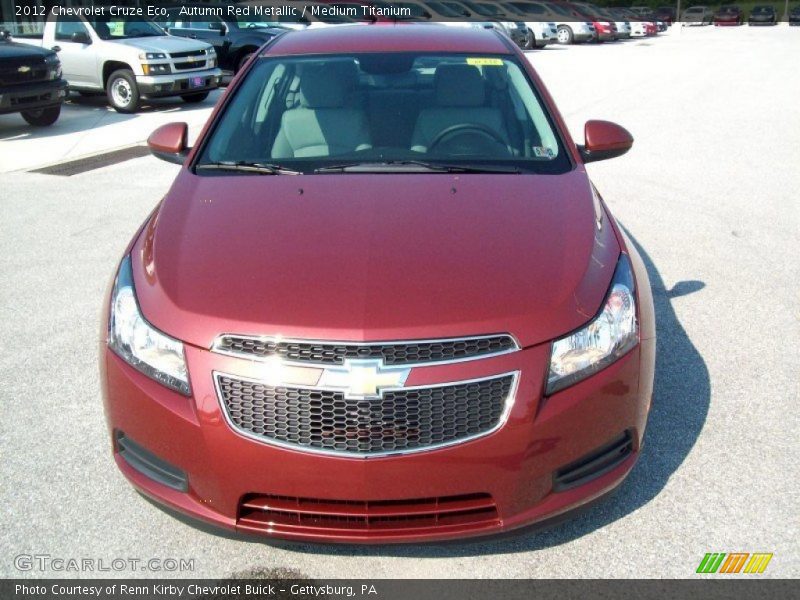 Autumn Red Metallic / Medium Titanium 2012 Chevrolet Cruze Eco