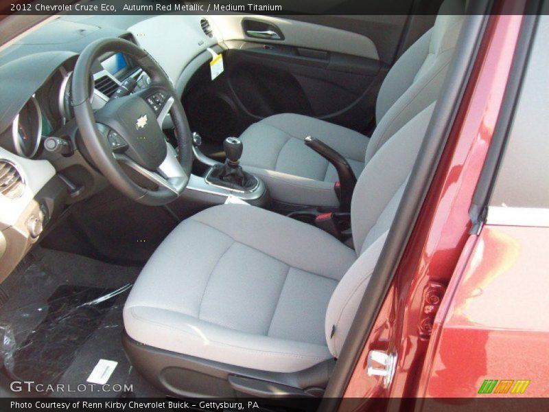 Autumn Red Metallic / Medium Titanium 2012 Chevrolet Cruze Eco