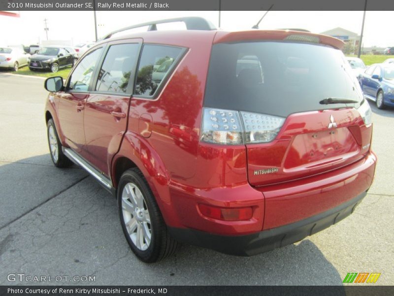 Rally Red Metallic / Black 2010 Mitsubishi Outlander SE