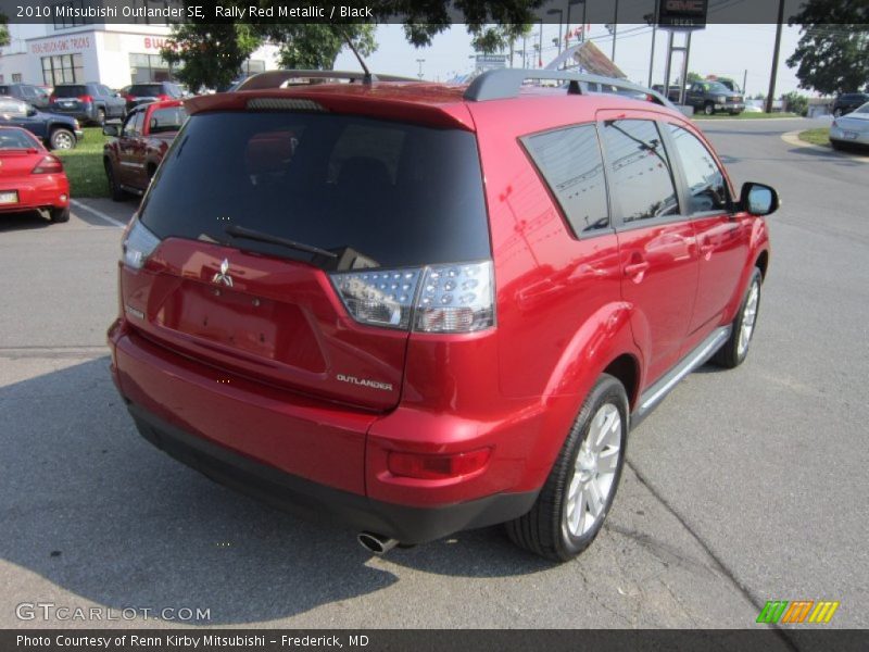 Rally Red Metallic / Black 2010 Mitsubishi Outlander SE