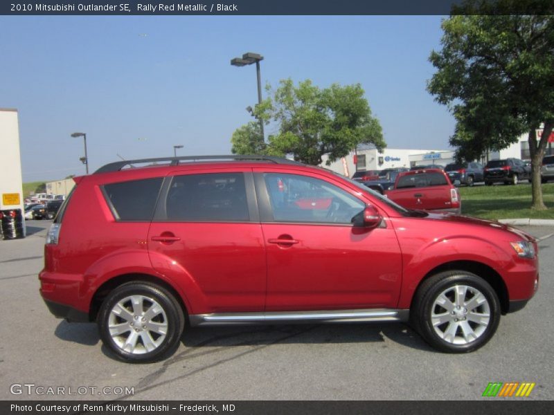 Rally Red Metallic / Black 2010 Mitsubishi Outlander SE