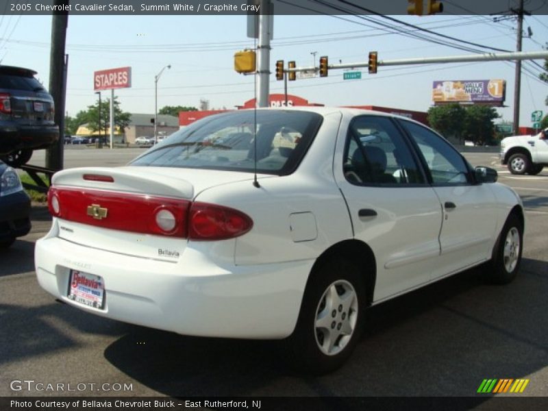 Summit White / Graphite Gray 2005 Chevrolet Cavalier Sedan