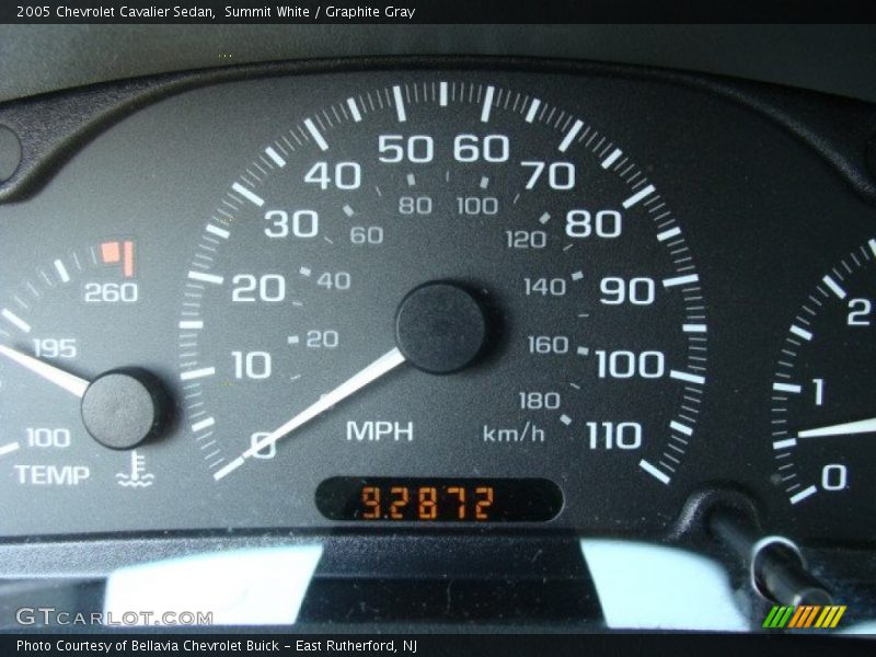 Summit White / Graphite Gray 2005 Chevrolet Cavalier Sedan