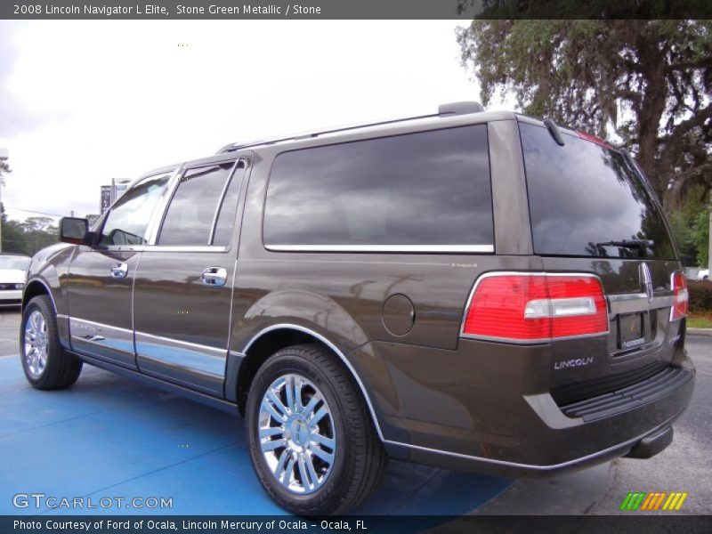 Stone Green Metallic / Stone 2008 Lincoln Navigator L Elite