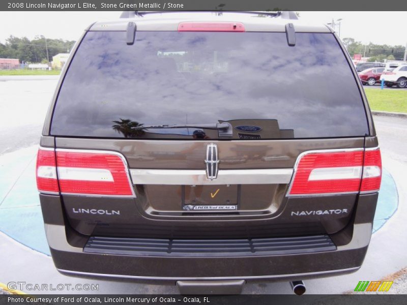 Stone Green Metallic / Stone 2008 Lincoln Navigator L Elite