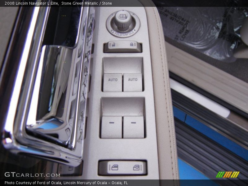 Stone Green Metallic / Stone 2008 Lincoln Navigator L Elite