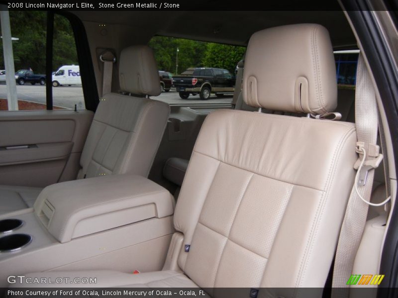 Stone Green Metallic / Stone 2008 Lincoln Navigator L Elite