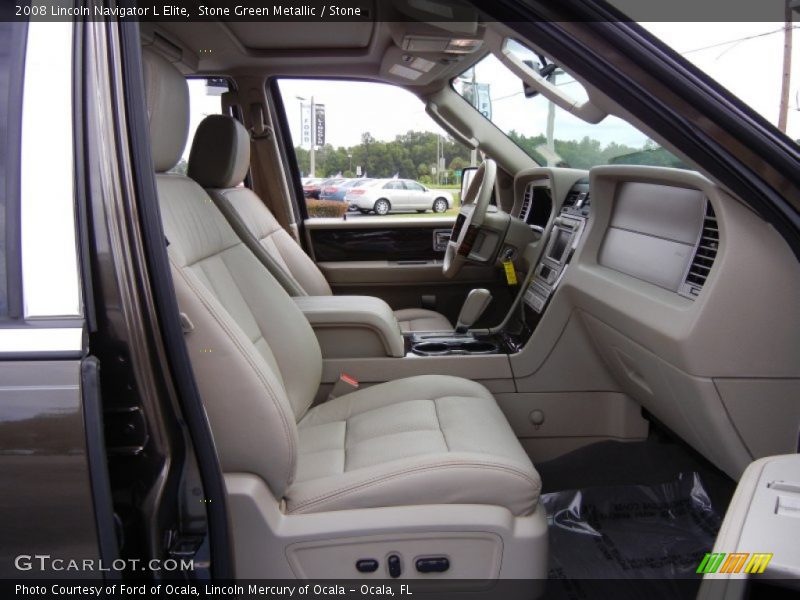 Stone Green Metallic / Stone 2008 Lincoln Navigator L Elite