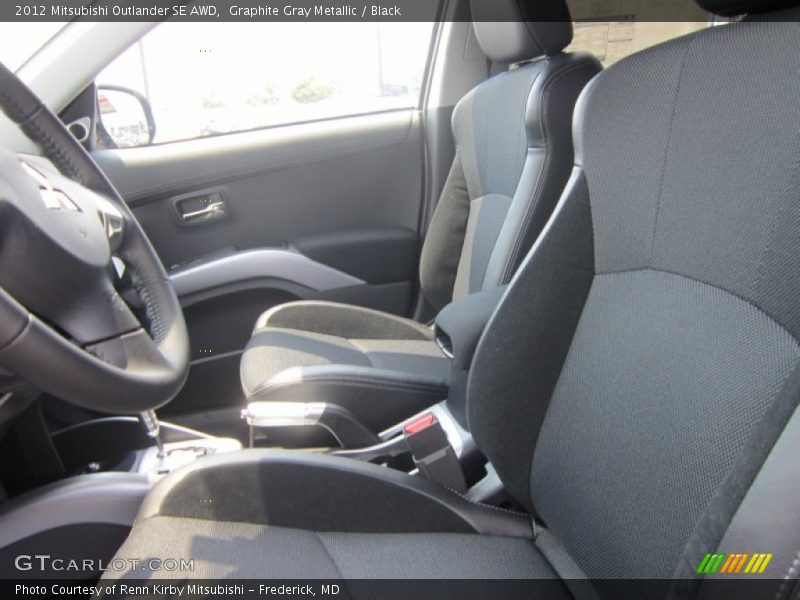 Graphite Gray Metallic / Black 2012 Mitsubishi Outlander SE AWD