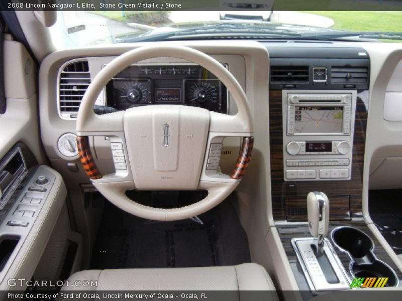 Stone Green Metallic / Stone 2008 Lincoln Navigator L Elite