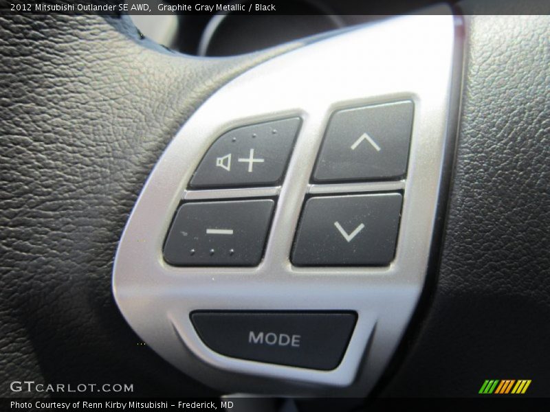 Graphite Gray Metallic / Black 2012 Mitsubishi Outlander SE AWD