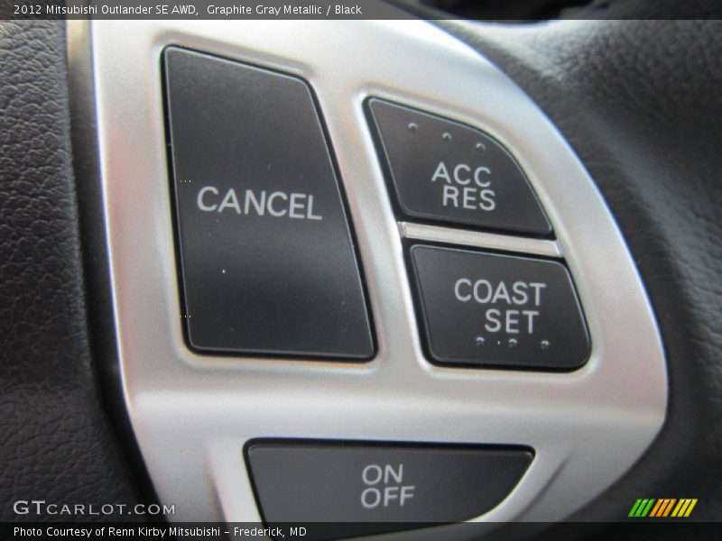 Graphite Gray Metallic / Black 2012 Mitsubishi Outlander SE AWD