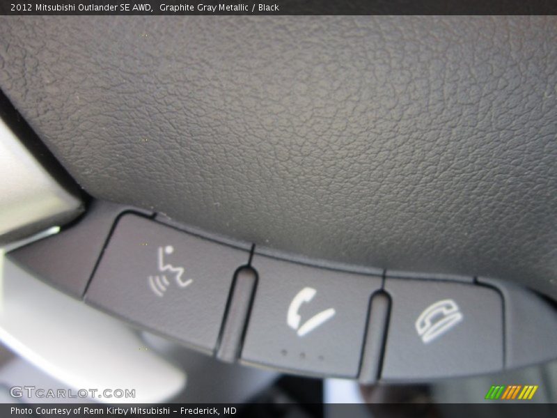 Graphite Gray Metallic / Black 2012 Mitsubishi Outlander SE AWD