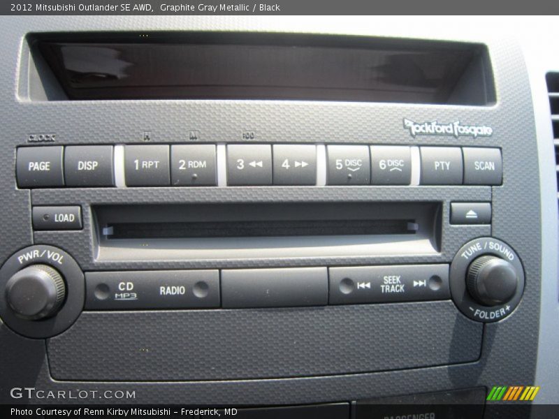 Graphite Gray Metallic / Black 2012 Mitsubishi Outlander SE AWD