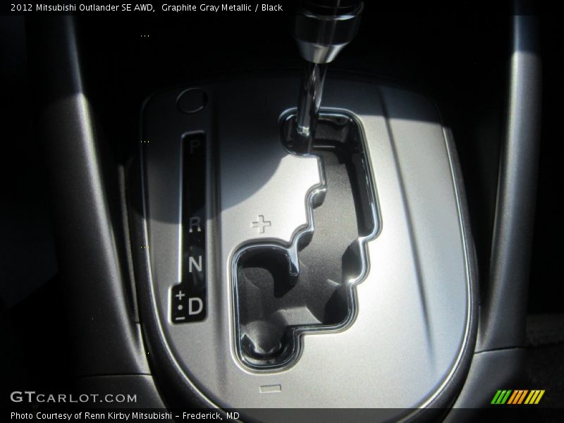 Graphite Gray Metallic / Black 2012 Mitsubishi Outlander SE AWD