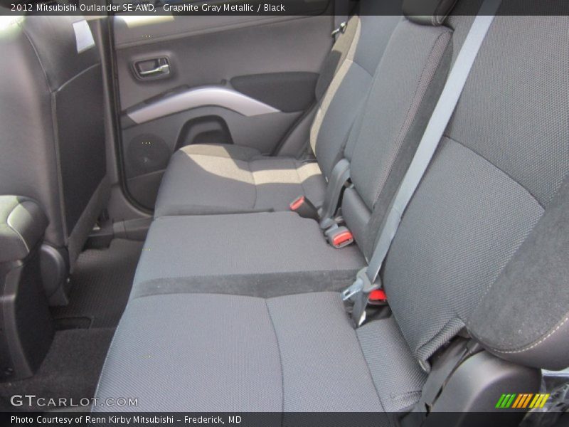 Graphite Gray Metallic / Black 2012 Mitsubishi Outlander SE AWD