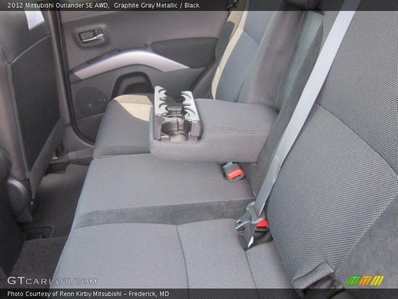Graphite Gray Metallic / Black 2012 Mitsubishi Outlander SE AWD