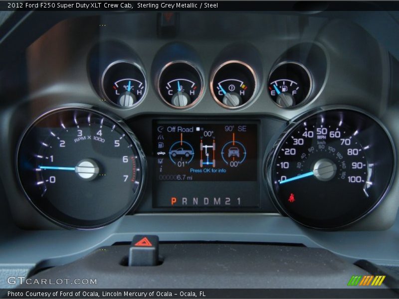  2012 F250 Super Duty XLT Crew Cab XLT Crew Cab Gauges