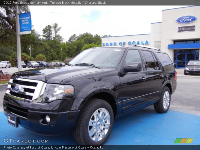 Tuxedo Black Metallic / Charcoal Black 2012 Ford Expedition Limited
