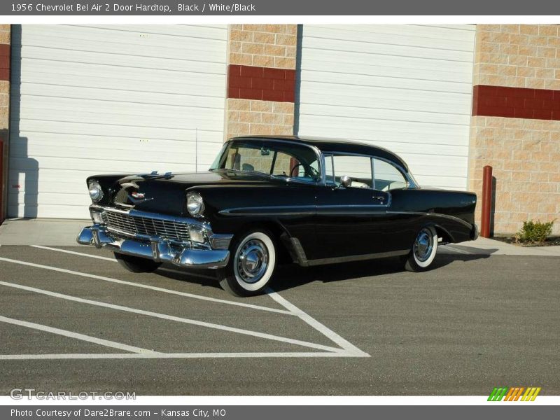 Black / White/Black 1956 Chevrolet Bel Air 2 Door Hardtop