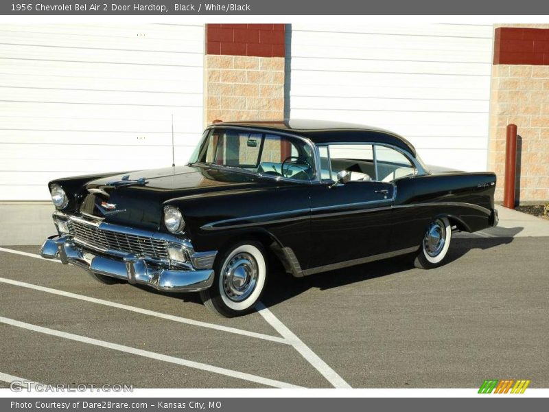 Black / White/Black 1956 Chevrolet Bel Air 2 Door Hardtop