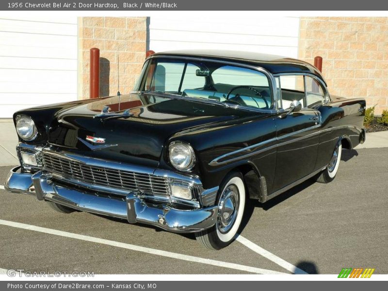 Black / White/Black 1956 Chevrolet Bel Air 2 Door Hardtop