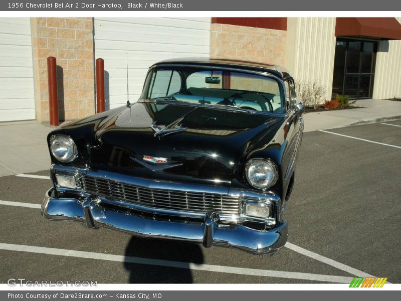 Black / White/Black 1956 Chevrolet Bel Air 2 Door Hardtop