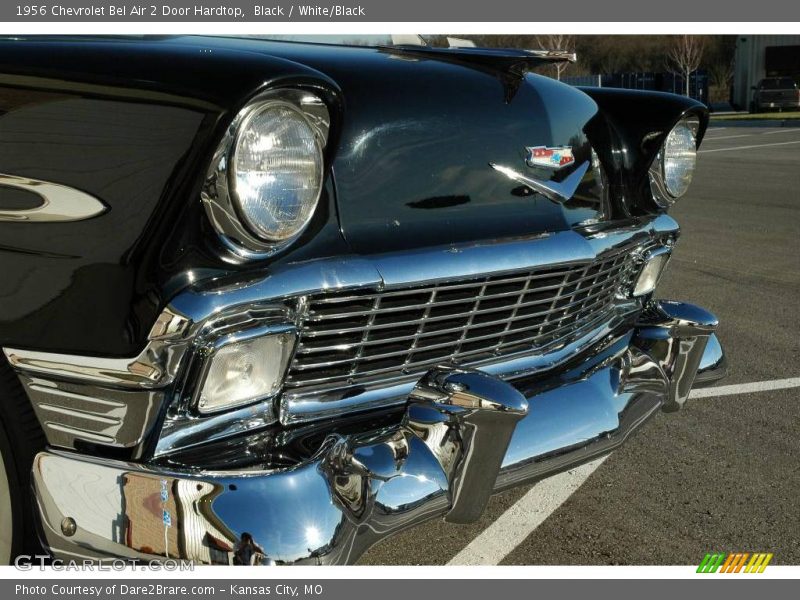 Black / White/Black 1956 Chevrolet Bel Air 2 Door Hardtop