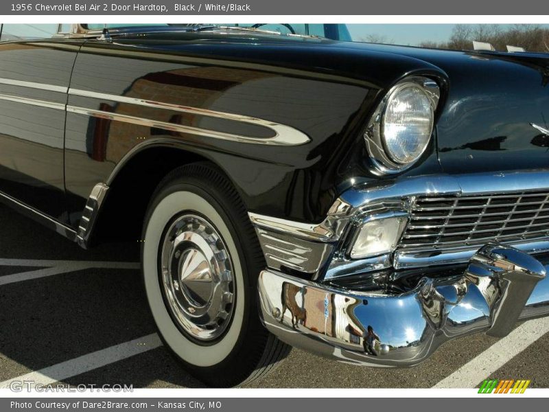 Black / White/Black 1956 Chevrolet Bel Air 2 Door Hardtop