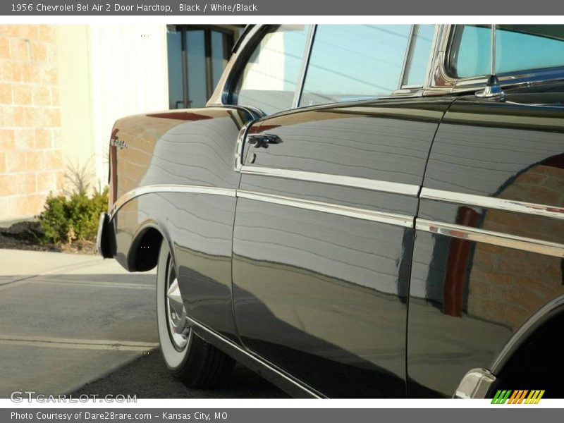 Black / White/Black 1956 Chevrolet Bel Air 2 Door Hardtop