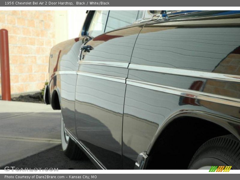 Black / White/Black 1956 Chevrolet Bel Air 2 Door Hardtop