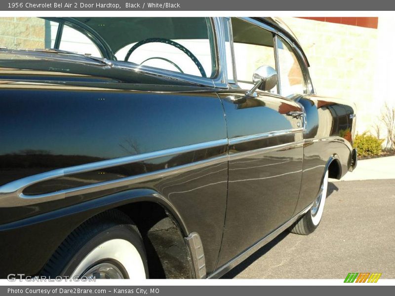 Black / White/Black 1956 Chevrolet Bel Air 2 Door Hardtop