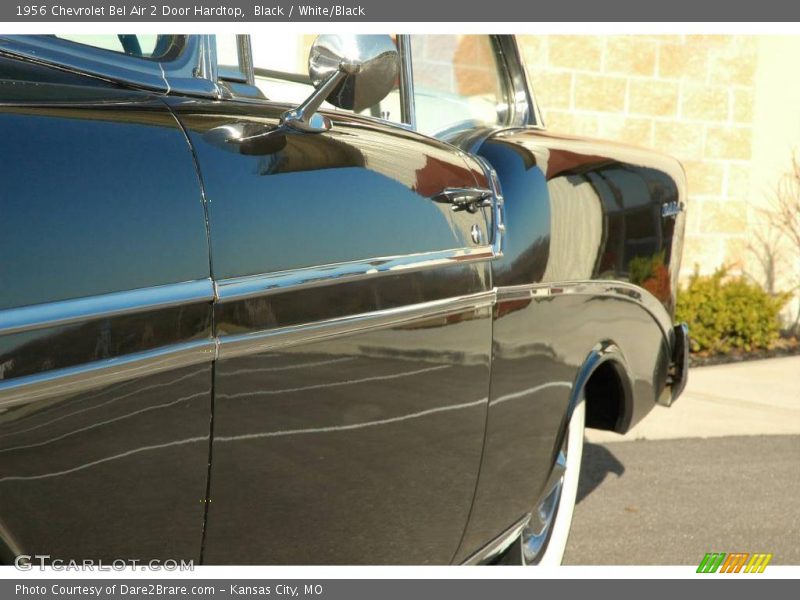 Black / White/Black 1956 Chevrolet Bel Air 2 Door Hardtop