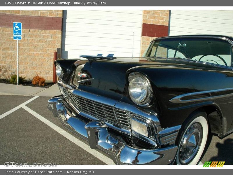 Black / White/Black 1956 Chevrolet Bel Air 2 Door Hardtop