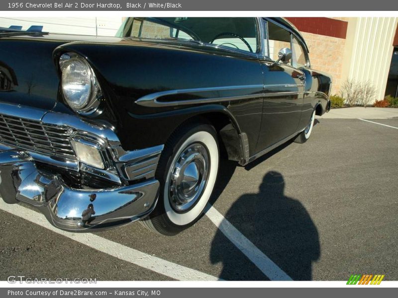 Black / White/Black 1956 Chevrolet Bel Air 2 Door Hardtop