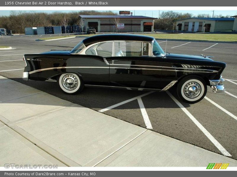 Black / White/Black 1956 Chevrolet Bel Air 2 Door Hardtop